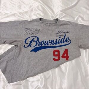 Brownside Autographed, Short Sleeve Grey T-Shirt